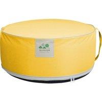 idooka Yellow Inflatable Pouffe Durable Water-Resistant Camping Seat in Lemon | Size: 600g
