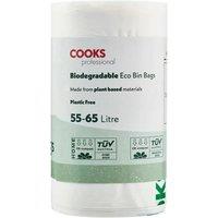 Cooks Professional Biodegradable Compostable Bin Bags 55-65L in White | Size: 3 Pack