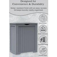 Hygrad Built to Survive Large Laundry Toys Clothes Basket Hamper Storage in Grey