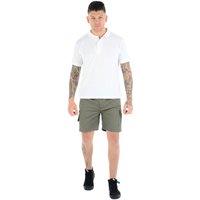 MyShoeStore Men's Men's Poly Cotton Zip Cargo Combat Shorts in Khaki | Size: Small