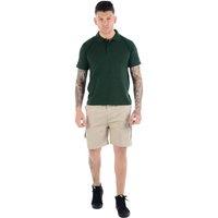 MyShoeStore Men's Men's Poly Cotton Zip Cargo Combat Shorts in Beige | Size: Large