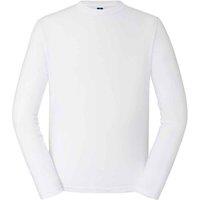 Russell Men's Classic Long-Sleeved T-Shirt in White | Size: XS