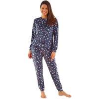 Love to Sleep Women's Luxury Velour Pyjama Set in Dark Grey | Size: 8-10