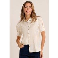 Brakeburn Women's JACKELINE BLOUSE in White | Size: 18