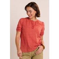 Brakeburn Women's SHINGLE BLOUSE in Orange | Size: 18