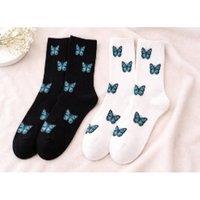 Madein Women's 2 Pack butterfly sock