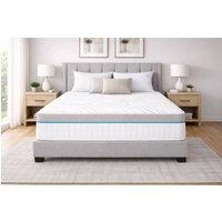 Nexus Mattresses Ltd Hybrid Memory Foam Pocket Spring Mattress - 25cm in White | Size: Super King