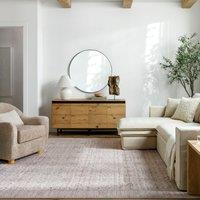 Livabliss Our Pnw Home Spokane-Vintage Beige Brown Blue Traditional Living Rug | Size: 118 cm x 170 cm