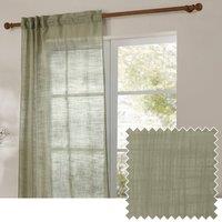 Yard Cirrus Sheer Tab Top Curtain Panel in Pale Green | Size: 140 cm