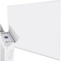 MYLEK Ultra Slim Electric Panel Heater with 24/7 Timer IP24 Rated 1.2kW in White