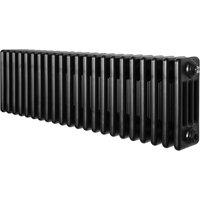 Monstershop Traditional 4 Column Radiator - 300 x 1010mm - Black