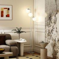 HOMCOM Modern Tree Floor Lamp with 3 Light, for Living Room Bedroom in Silver