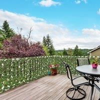 OUTSUNNY Set of 2 Expandable Artificial Trellis Hedges in Green | Size: 200 cm x 100 cm