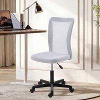 VINSETTO Mesh Office Chair Armless Adjustable Height White