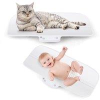Costway Baby & Pet Scale Newborn Toddler Weighing Scale with LED Display 4 Units in White