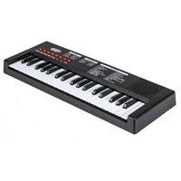 Costway 37 Keys Kids Piano Keyboard w/ Microphone Portable Electric Piano in Black