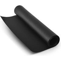 Costway Treadmill Mat High-density PVC Fitness Exercise Equipment Mat Floor Protection in Black | Size: 0-2
