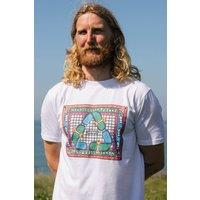 Rapanui Clothing Men's Pop Art T-shirt in White | Size: Small