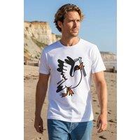 Rapanui Clothing Men's Bird T-shirt in White | Size: 5XL