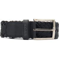 V.GAN Men's Vegan Weave 3.5Cm Belt in Black | Size: Medium
