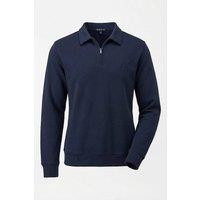 Foster Taylor Men's Quarter-Zip Sweatshirt with Collar in Navy | Size: 2XL