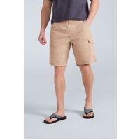 Animal Men's 'Atlantis' Cotton Cargo Shorts Casual Multi Pocket Stylish Half Pants in Beige | Size: 38R