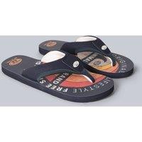 Animal Men's Jekyl All Over Printed Lightweight Flip Flop in Amber | Size: 13
