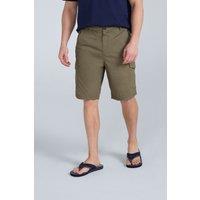 Animal Men's 'Atlantis' Cotton Cargo Shorts Casual Multi Pocket Stylish Half Pants in Khaki | Size: 30R