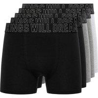 Kings Will Dream Men's Kingsport Boxer Shorts (Pack of 5) | Size: Large