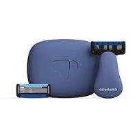 Obasyhig Men's 5-layer Blade Men's Manual Mini Shaver in Navy Blue