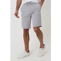 Threadbare Men's Elasticated Waist Stretch Chino Shorts in Light Grey | Size: 36R