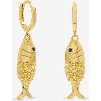 Inicio Women's Gold Plated Fish Drop Earrings - Gift Pouch