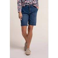 Brakeburn Women's WIDE LEG DENIM SHORT in Blue | Size: 12