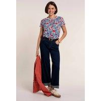 Brakeburn Women's CLARA T- SHIRT in Blue | Size: 12