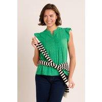 Brakeburn Women's TALITA BLOUSE in Green | Size: 18