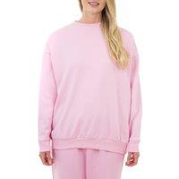 Smart Living Women's Cozy Oversized Sweatshirt Pullover Jumper Crewneck Top in Pink | Size: Large