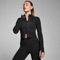 Myprotein Women's Tempo Cropped Jacket in Black | Size: Small