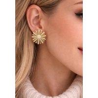 Madein Women's Sprial earrings in Gold