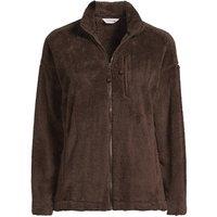 Lands' End Women's Softest Fleece Jacket in Dark Brown | Size: 14-16