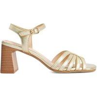 Dune London Women's 'Jaelle' Leather Sandals in Metallics | Size: 5