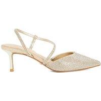 Dune London Women's 'Competitives' Strappy Heels in Metallics | Size: 4