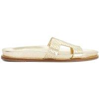 Dune London Women's 'Larow' Leather Sandals in Metallics | Size: 6