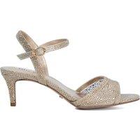 Dune London Women's Wide Fit 'Manicure' Sandals in Gold | Size: 6