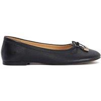 Dune London Women's 'Hali' Leather Ballet Pumps in Black | Size: 3