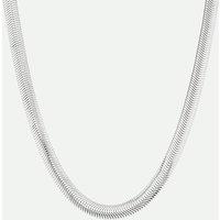 The Fine Collective Women's Sterling Silver Snake Chain (6mm) Necklace 17 inch | Size: 17 inches