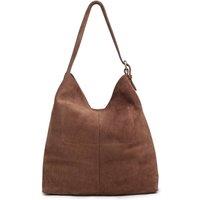 Celtic & Co Women's Suede Slouchy Shoulder Bag in Chocolate