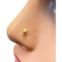 Raina Jewels Women's 22ct Yellow Gold Plain Polished Diamond Cut Rose Nose Stud/Pin 3.5mm