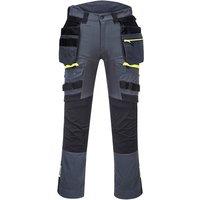 Portwest Women's DX4 Detachable Holster Pocket Work Trousers in Mid Grey | Size: 38R
