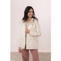 Lighthouse Clothing Women's Beachcomber Waterproof Jacket Spring Sumer Outdoor Coat in Off-White | Size: 14