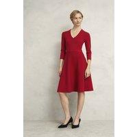 Hobbs London Women's Scarlett Knit Dress in Crimson | Size: 18